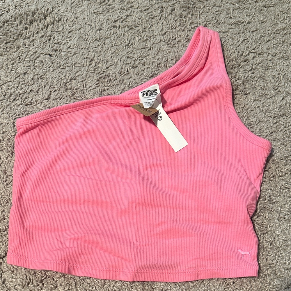 PINK Victoria's Secret Pink Asymmetrical Tank Top